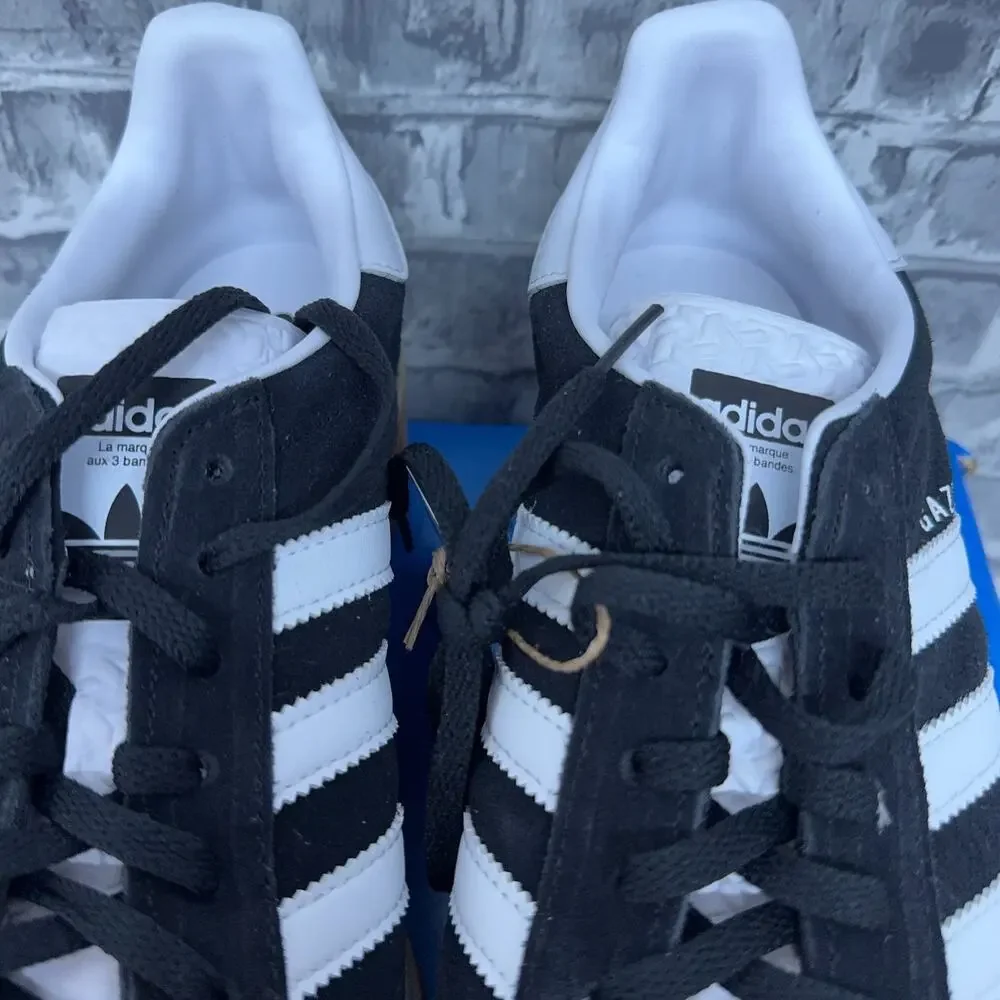 Adidas Gazelle Bold Black White Gum Triple Stacked IE0876 Womens Size 7.5 New